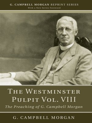 cover image of The Westminster Pulpit Volume VIII
